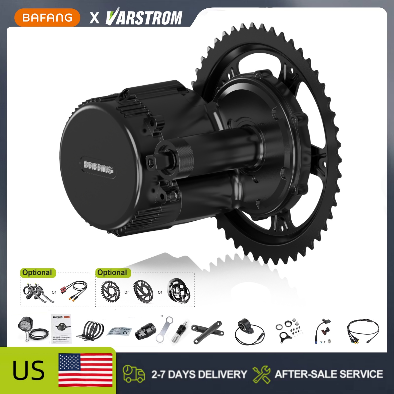 Bafang Bbs02B 48V 750W Mid Drive Kit - Conjunto de motor central BAFANG 48V