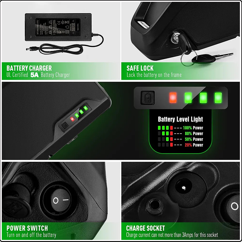 36v 48v 52v bicicleta elétrica - Electric Bicycle Battery 72V 30Ah avaliação e preço
