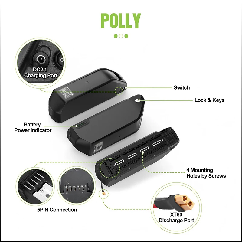 Bateria Polly DP7 para Bicicle - Electric Bicycle Battery 72V 30Ah avaliação e preço