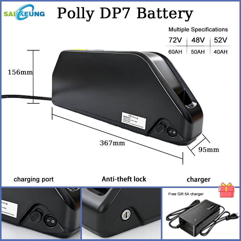 Bateria Polly DP7 para Bicicle - Electric Bicycle Battery 72V 30Ah avaliação e preço